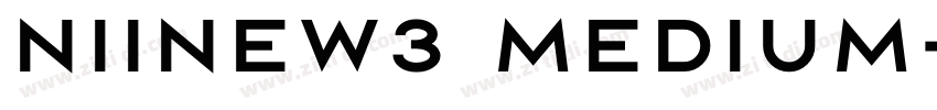 niinew3 Medium字体转换